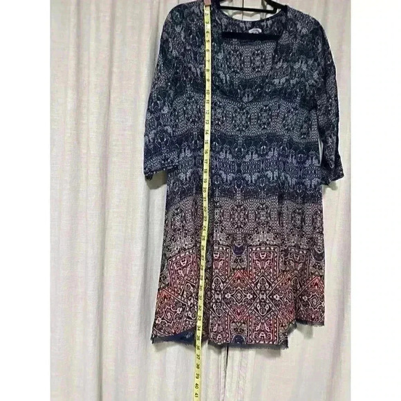 ECOTE woman’s dress. Size Medium. Above the knees dress. Multi color. dark blue - Picture 6 of 11